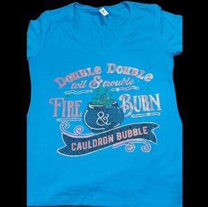 NWT Womans V Neck Large Double ToilTrouble T Shirt